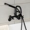 Aqua Vintage AE8450DX Wall Mount Clawfoot Tub Faucet, Matte Black AE8450DX - alternate 6